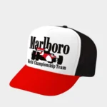Racing Team Hat White X Black X Red