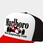 Racing Team Hat White X Black X Red 2